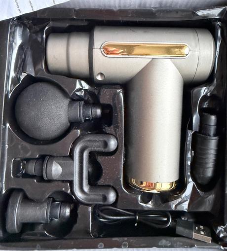 Masážna pištoľ massage gun verk 25w 4 nástavce,