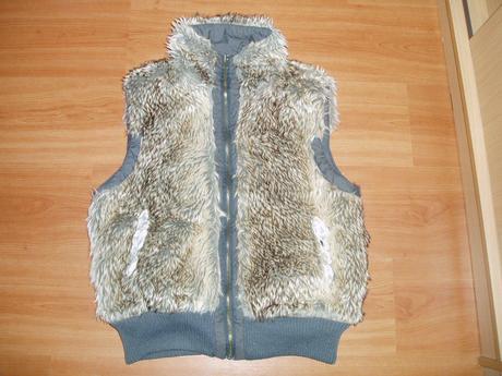 Obojstranná vesta s kožušinou, l