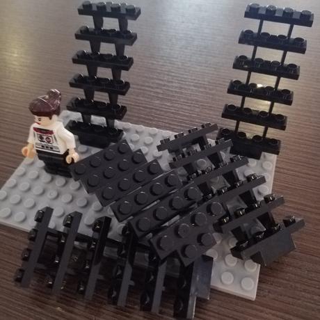 Stavebnica schody 3ks čierne, 