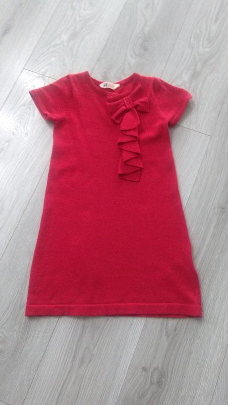 Vianočné saty 122/128, h&m,122