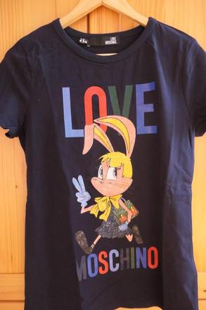 Love moschino original peckove tricko m/l, moschino,l