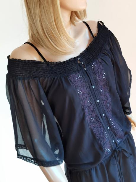 Drei master - krásna hodvábna tunika, xs