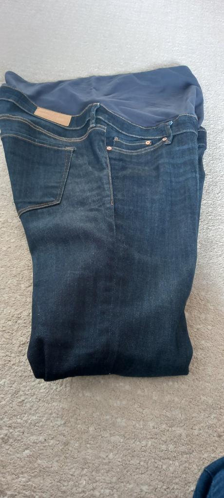 Tehotenské skinny rifle 44 h&m mama, h&m,44