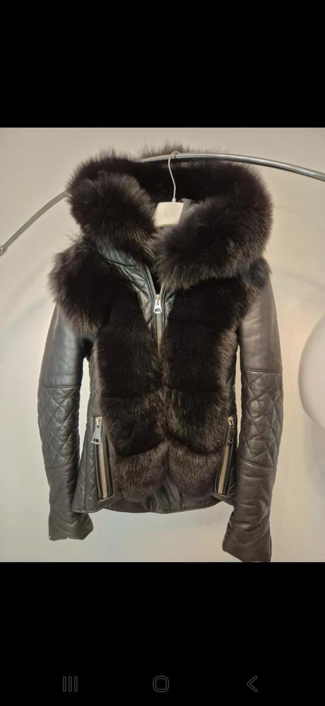 Dámska kožená bunda flo&clo, xs