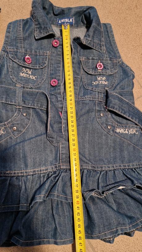 Krásne letné riflové šaty, 110