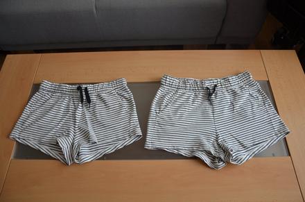 Šortky h&m prúžok - v. 158 a v. 170, 158