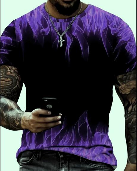 Tričko čierno fialové v. m/l, l / m