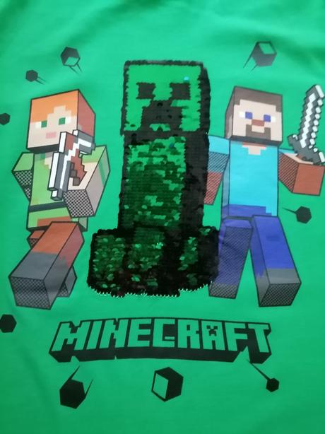 2x oblečené minecraft originál tričko, f&f,152