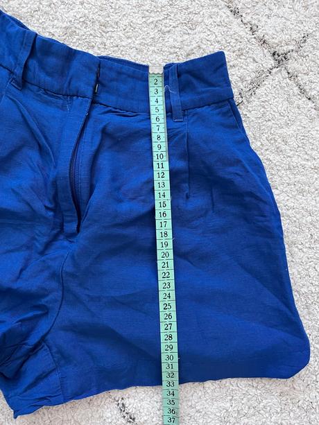 Ľanové šortky, h&m,36