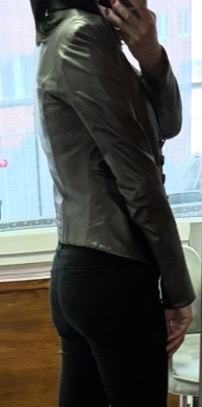 Kožená bunda ashley brooke, s