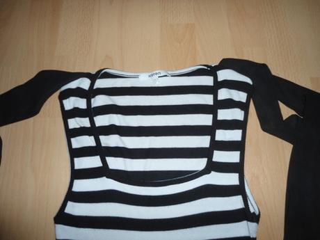 Cierno-biele tricko / tielko, s