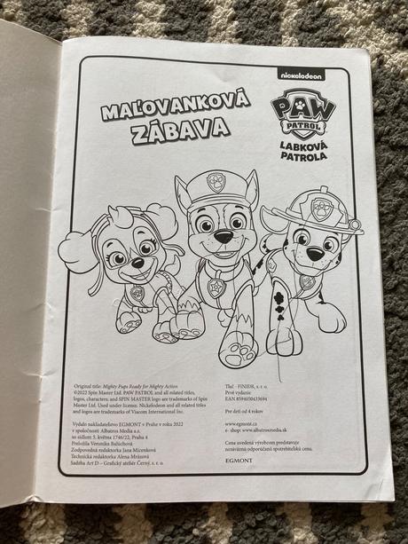 Omaľovánky paw patrol, 