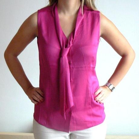 Růžová halenka z prijemneho lehkeho materialu, xs