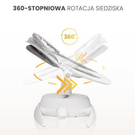 Caretero detská hojdačka opti hnedá, 