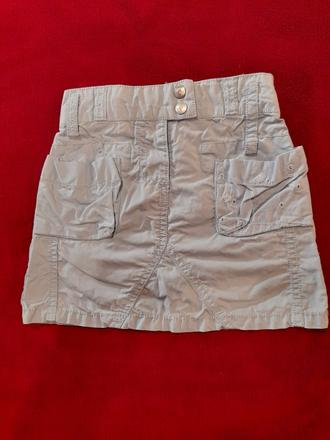 Plátená bledomodrá suknička, next,92