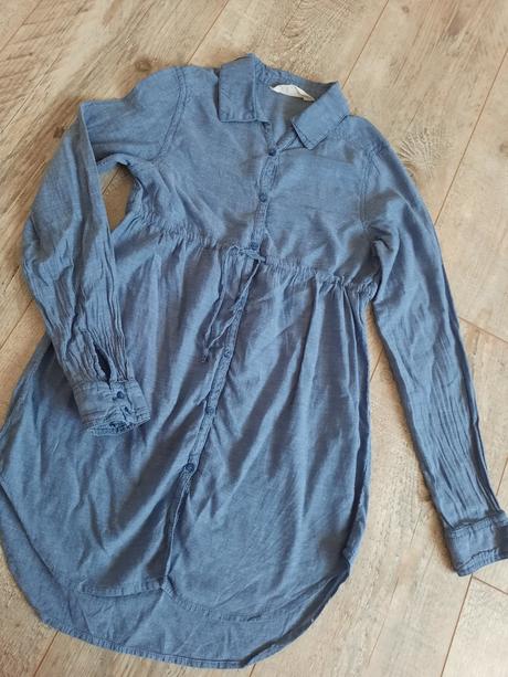 Tenká riflová bluzka 134- 140, h&m,140