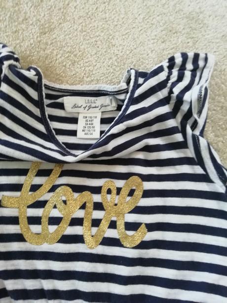 Bavlnené saty, h&m,110