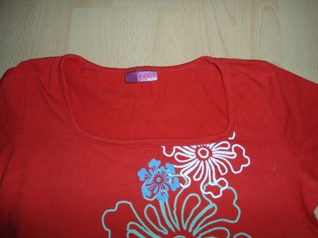 Cervene tricko s dlhym rukavom, s