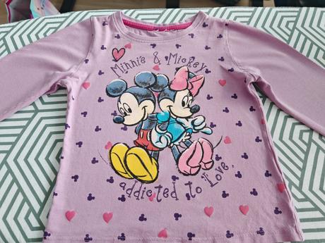 Fialové tričko mickey-minnie 92-110, disney,110