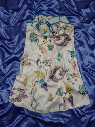 Kvalitná saténová nočná košielka, m