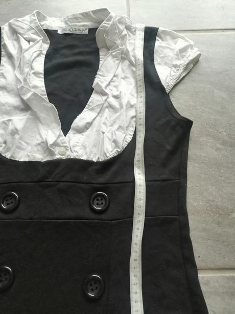 Ľahké šaty s blúzkovou vsadkou jus d orange vs, s