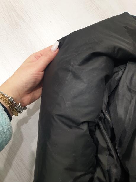Čierna bunda l/xl, camaieu,l