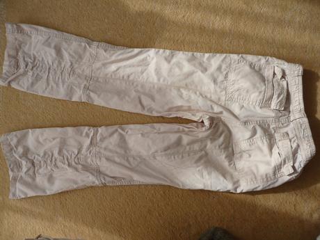 Dievčenské svetlé nohavice, 128