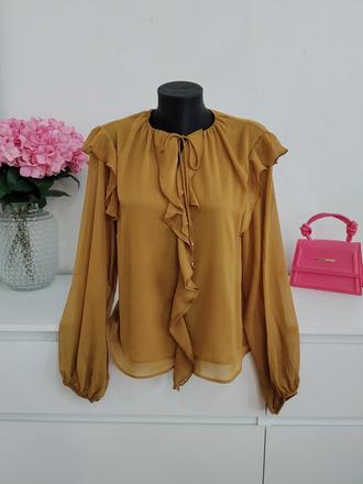 Zara romantická volánová blúzka, zara,s