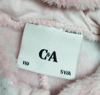 Rúžový flísový overal, c&a,110