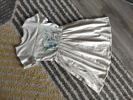 Kvetinkové šaty 122/128, h&m,128