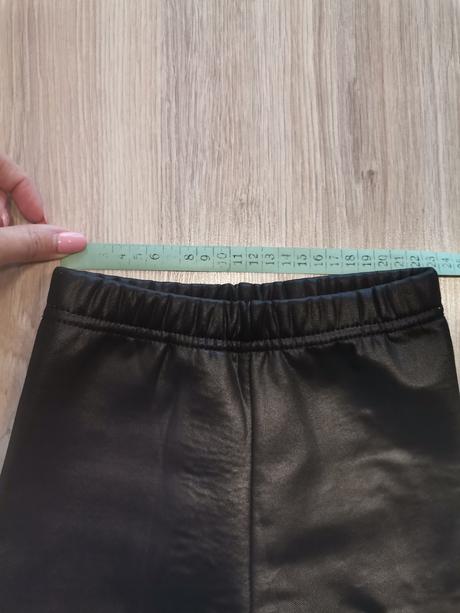 Dievčenské koženkové zateplene legíny, 122