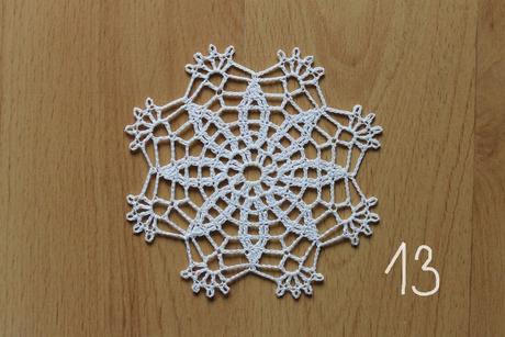 Háčkované vianočné vločky,