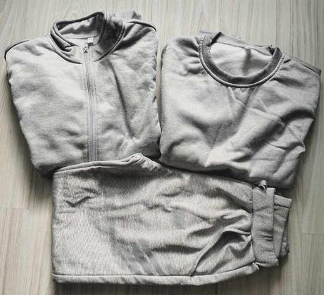 Súprava - trojkombinácia, svetlo sivá, v. l, 38 - xl