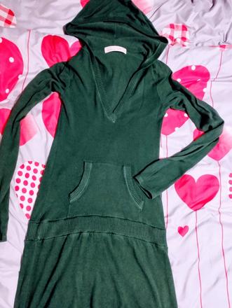 Zelená predĺžená mikina č.38, m