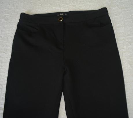 F&f, čierne nohavice veľ. xl, f&f,xl