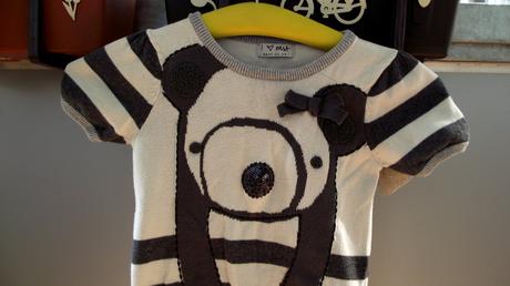 Nenosený dlhší svetrík + grátis legíny, next,104