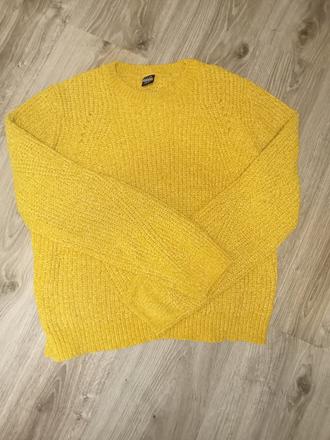 Žltý mäkkučký sveter 158/164, 158