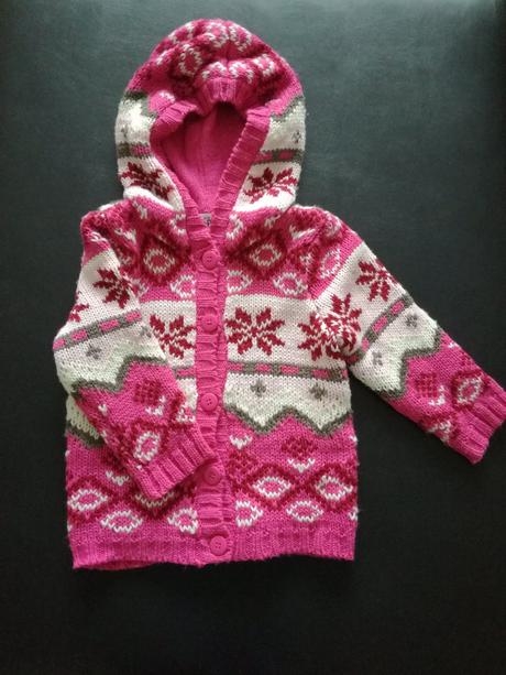 Takmer nenoseny hrubší svetrík s nórskym vzorom, bonprix,98