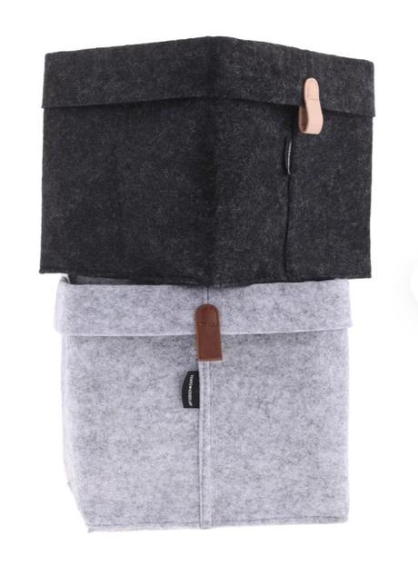 Latkove kosiky s uškom / 26 x 23 x 23 cm / 2 kusy,