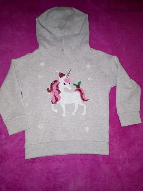 Vianočná mikina  s jednorožcom, f&f,104