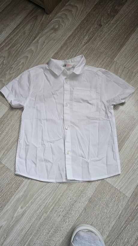 Detská biela košeľa, h&m,98