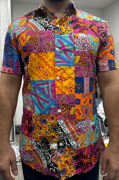 Pánska farebná košeľa, xxl