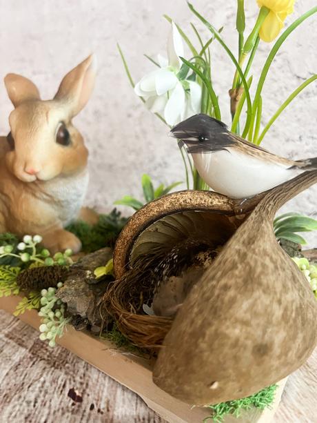Jarná dekorácia so zajacom, 