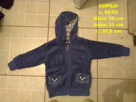Chlaptučká teplučká mikinka, lupilu,86