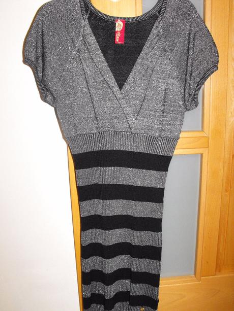 Striebristé šaty apple bottoms, xs