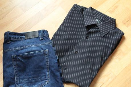 Čierna pásikavá košeľa, l