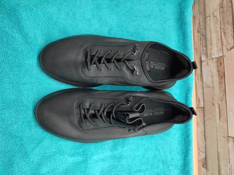 Ecco 44 - pánske kožené čierne topánky, ecco,44