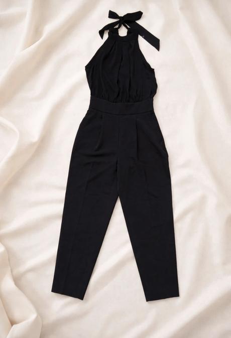 Čierny elegantný overal, h&m,36