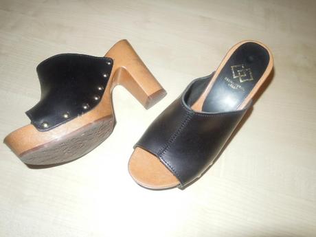 Čierne kožené vsuvky humanic 36, humanic,36