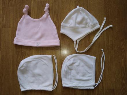 Čiapky pre novorodencov v. 50-62, 50